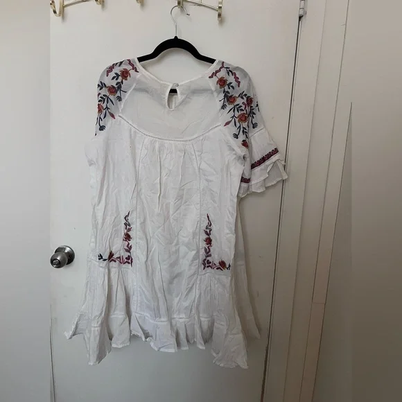 Free People Embroidered Boho Mini Dress - Picture 4 of 6